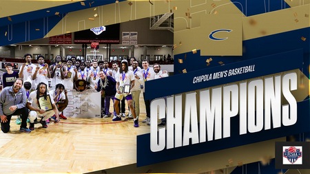 Chipola claims its third State Title in four years under head coach Donnie Tyndall with a 50-48 win over Northwest Florida in Raider Arena.
Photo courtesy of Liz Kasey/FCSAA